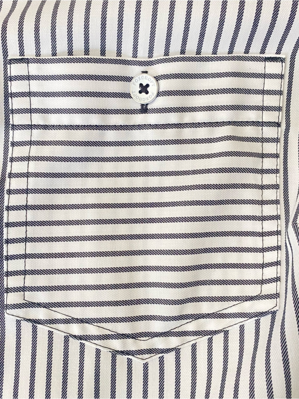 Foxcroft Black & White Mixed-Pattern Button Down Shirt - Picture 4 of 9